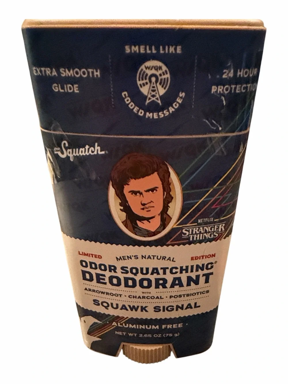 Squawk Signal Men’s Natural Deodorant Stick - Blue